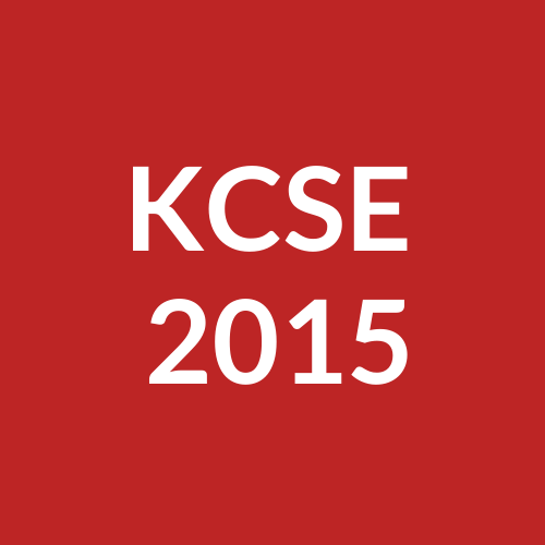 KCSE 2015 PAST PAPER